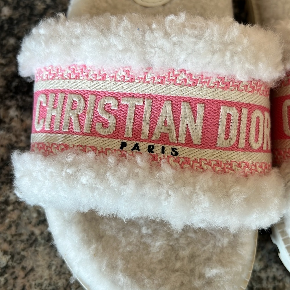 Christian Dior Shearling Slides - Picture 11 of 13